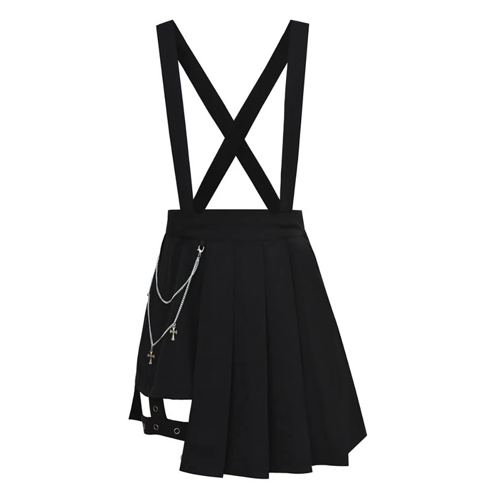 Juwas Gothic Cross Chain Leg Strap Suspender Skirt NEW ARRIVAL 8 Juwas Gothic Cross Chain Leg Strap Suspender Skirt NEW ARRIVAL