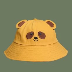 Juwas Cute Bear Bucket Hat CLOTHING