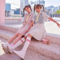 Juwas NEW ARRIVAL Japanese Plaid Polo N’ Lovely Straight Dress 13 Juwas NEW ARRIVAL Japanese Plaid Polo N’ Lovely Straight Dress