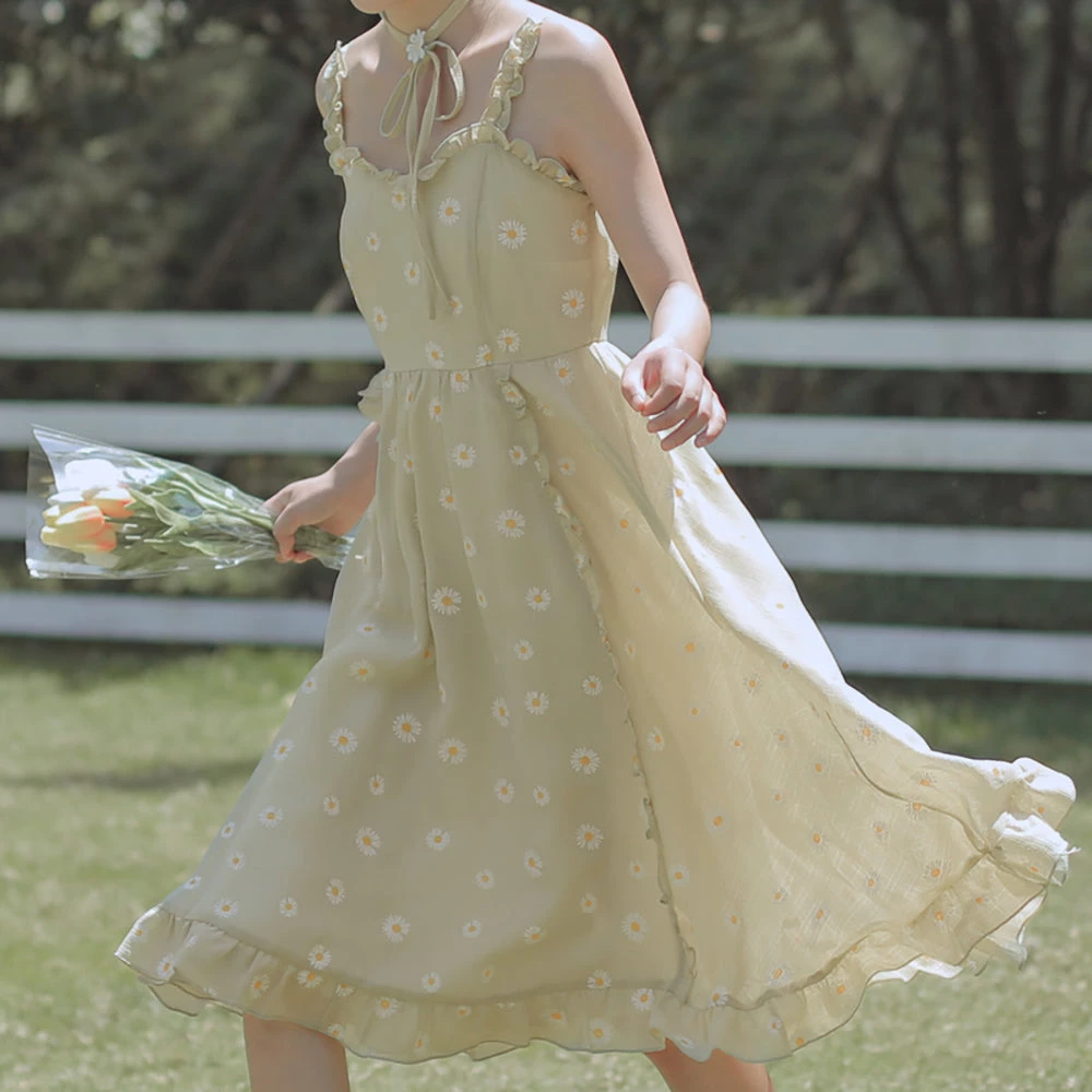 Juwas Fresh Spring Daisy Midi Dress 3 Juwas Fresh Spring Daisy Midi Dress