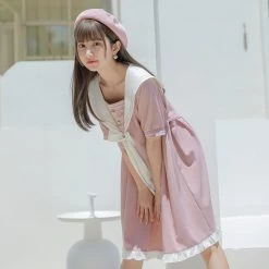 Juwas Baby Pink Sailor Girl Doll Dress NEW ARRIVAL