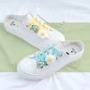 Juwas Ulzzang Girl Egg And Avocado White Sneakers