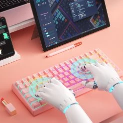 Juwas NEW ARRIVAL Colorful Mechanical Wireless & Wired Keyboard