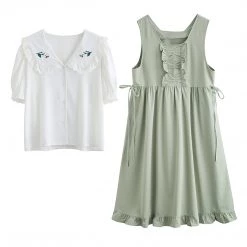 Juwas College Style Summer Loose Dress Set NEW ARRIVAL 15 Juwas College Style Summer Loose Dress Set NEW ARRIVAL