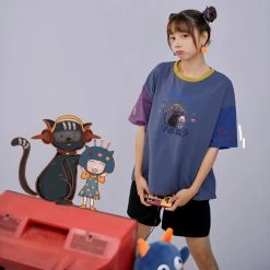 Juwas Space Cat Anniversary T-Shirt NEW ARRIVAL