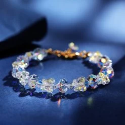 Juwas NEW ARRIVAL Pretty Crystal Butterfly Bracelet