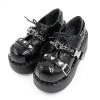 Juwas Lolita Chain Buckle Round Toe Shoes NEW ARRIVAL