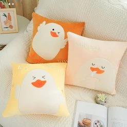 Juwas Cute Duck Throw Pillow