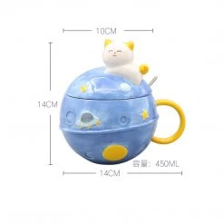 Juwas Kitty Planet Ceramic Mug NEW ARRIVAL