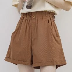 Juwas NEW ARRIVAL Vintage Summer Cotton Loose Shorts 16 Juwas NEW ARRIVAL Vintage Summer Cotton Loose Shorts