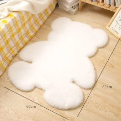 Juwas NEW ARRIVAL Bear Fluffy Floor Mat