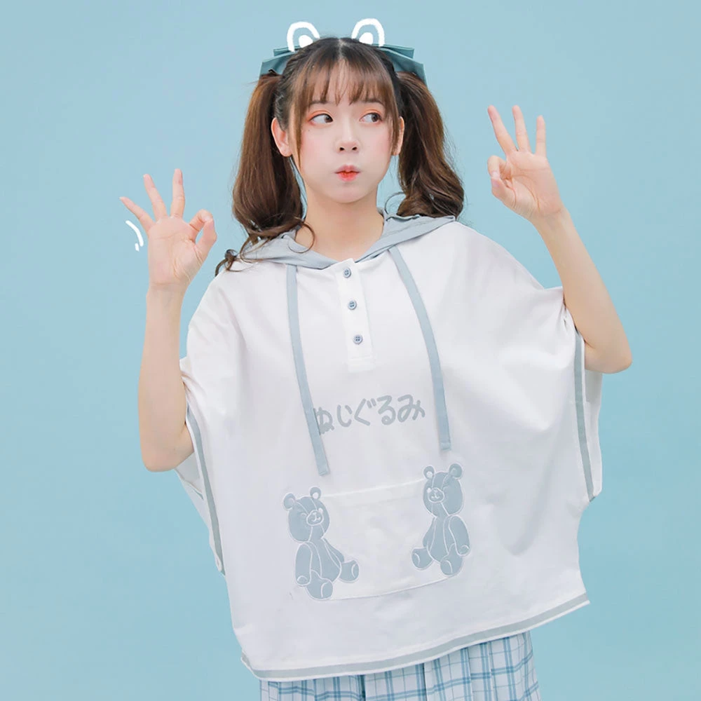 Juwas NEW ARRIVAL Kawaii Japanese Style Bear Hoodie Shirt 4 Juwas NEW ARRIVAL Kawaii Japanese Style Bear Hoodie Shirt