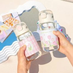 Juwas Tulip Glass Water Bottle NEW ARRIVAL