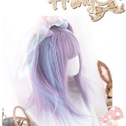 Juwas Harajuku Purple Gradient Short Bangs Wig Fashion & Beauty