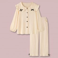 Juwas CLOTHING Button Up Comfy Cotton Pajamas Set