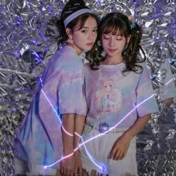 Juwas Pink Galaxy Girl Messenger Tops NEW ARRIVAL