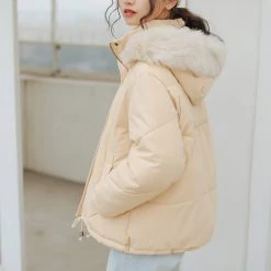 Juwas CLOTHING Basic Chic Canary Student Cotton Winter Coat