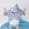 Juwas NEW ARRIVAL Shark Attack Pastel Blue Hoodie T-Shirt