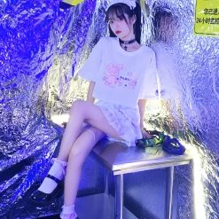 Juwas Cute Classic White Ribbon Double Layer Ruffled Skirt NEW ARRIVAL 13 Juwas Cute Classic White Ribbon Double Layer Ruffled Skirt NEW ARRIVAL