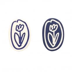 Juwas Love Heart Flowers Bowknot 925 Sterling Silver Stud Earring Ear Clips