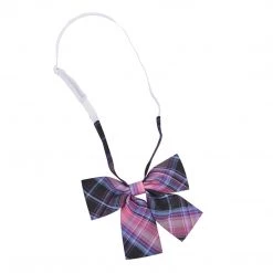 Juwas CLOTHING Japanese Girl Cartoon Plaid JK Uniform Bow Ties & Ties