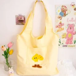 Juwas NEW ARRIVAL Yellow Sandwich Tote Bag