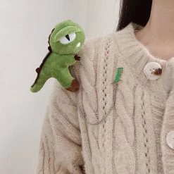 Juwas Cute Dinosaur Brooch Pin