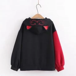 Juwas Vintage Cat Ear Hoodie Skirt CLOTHING