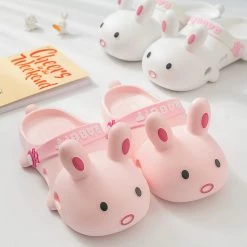 Juwas Rabbit Ears Close Toe Slippers