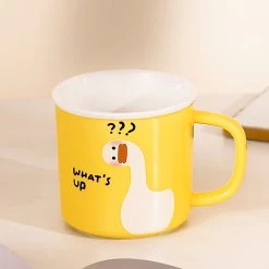 Juwas Cute Cartoon Duck Print Mug NEW ARRIVAL