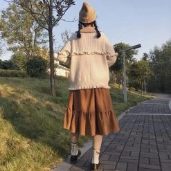 Juwas Kawaii Khaki Gypsy Skirt NEW ARRIVAL 11 Juwas Kawaii Khaki Gypsy Skirt NEW ARRIVAL