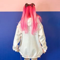 Juwas Cool Letter Tassels Loose Hoodie