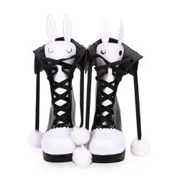 Juwas NEW ARRIVAL Kawaii Bunny Ears Two-Tone High Boots