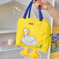 Juwas Yellow Mrs Duck Mini Lunch Bag NEW ARRIVAL