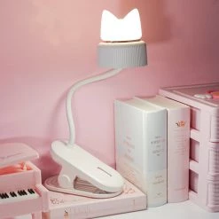 -Juwas NEW ARRIVAL Kawaii Cats Ears Chargeable Table Lamp