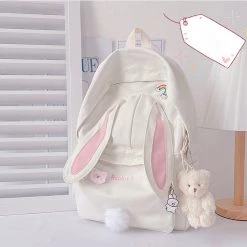 Juwas Bunny Ears Pastel Backpack Bag