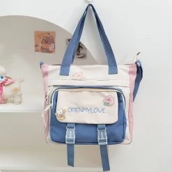 Juwas “Open My Love”Canvas Shoulder Bag