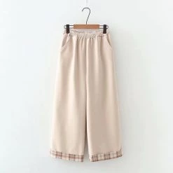 Juwas Japanese Basic Chic Casual Wide-Leg Square Pants NEW ARRIVAL