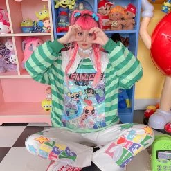 Juwas Harajuku Letters Stars Print Streetwear Pants 10 Juwas Harajuku Letters Stars Print Streetwear Pants