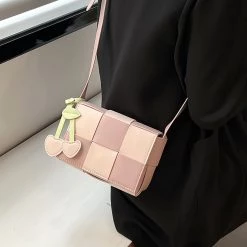 Juwas Color Block Knit Crossbody Bag NEW ARRIVAL