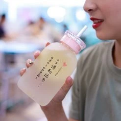 Juwas.com Online Store Kawaii Glass Drink Bottles