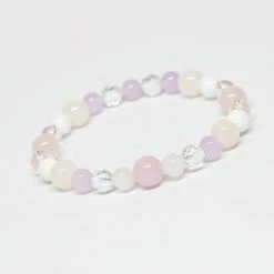 Juwas NEW ARRIVAL Romantic Light Pink Purple Bracelet