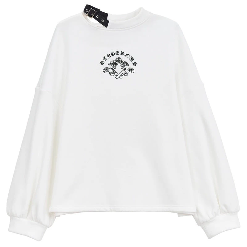 -Juwas Cool Gangster Girl Black Skirt And White Top 8 -Juwas Cool Gangster Girl Black Skirt And White Top