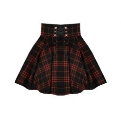 Juwas.com Online Store NEW ARRIVAL Punk Woolen High Waist Plus Size Plaid Skirt 9 Juwas.com Online Store NEW ARRIVAL Punk Woolen High Waist Plus Size Plaid Skirt