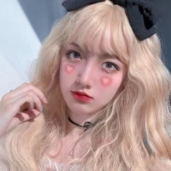 Juwas Kawaii Lolita Blonde Big Curls Wig NEW ARRIVAL