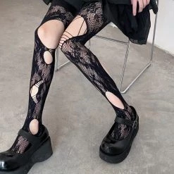 Juwas NEW ARRIVAL Hollow Out Mesh Stockings