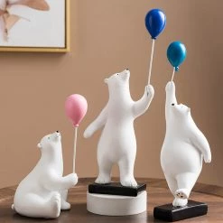Juwas NEW ARRIVAL Lovely Polar Bear Balloon Ornaments