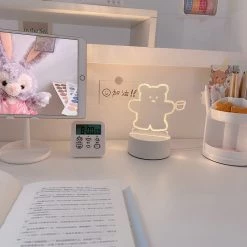 Juwas Cute Bear And Dog Strip LED Desk Night Light