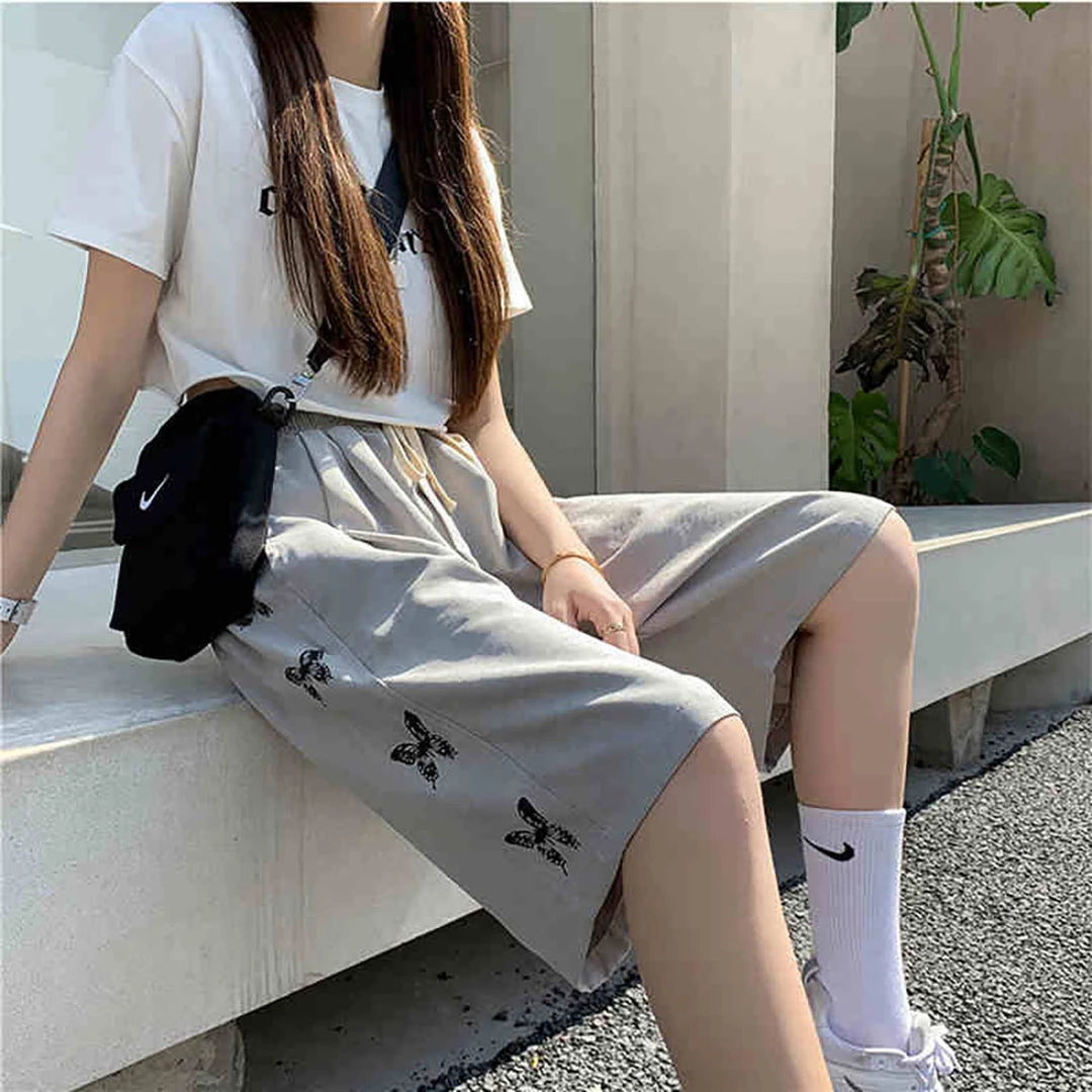 Juwas Butterfly Print Hight Waist Shorts NEW ARRIVAL 4 Juwas Butterfly Print Hight Waist Shorts NEW ARRIVAL