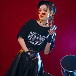 Juwas NEW ARRIVAL Gothic Black Music Concerto T-Shirt